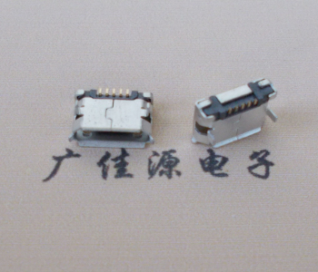 钦州Micro USB卷口 B型(无柱）插板脚间距6.4普通端子
