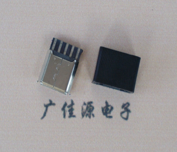 钦州麦克-迈克 接口USB5p焊线母座 带胶外套 连接器