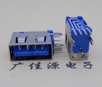 钦州USB 测插2.0母座 短体10.0MM 接口 蓝色胶芯