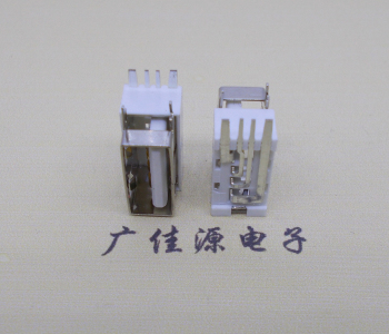 钦州USB侧立式短体10.0尺寸 侧插加宽脚5A大电流插座