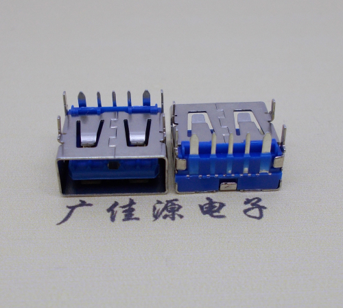钦州 USB5安大电流母座 OPPO蓝色胶芯,快速充电接口